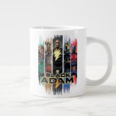Black Adam Characters In Stripes Graphic Extra Grote Beker (Rechts)