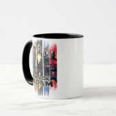Black Adam Characters In Stripes Graphic Mok (Voorkant links)