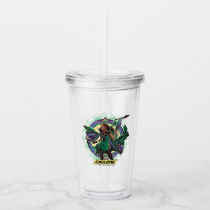 Black Adam Cyclone Character Graphic Acryl Drinkbeker