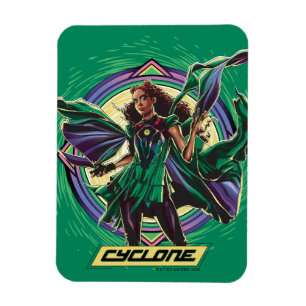 Black Adam   Cyclone Character Graphic Magneet