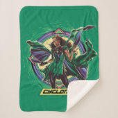Black Adam | Cyclone Character Graphic Sherpa Deken (Voorkant)