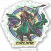 Black Adam | Cyclone Character Graphic Sticker (Voorkant)