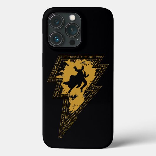 Black Adam Distress Lightning Bolt Case-Mate iPhone Case (Achterkant)