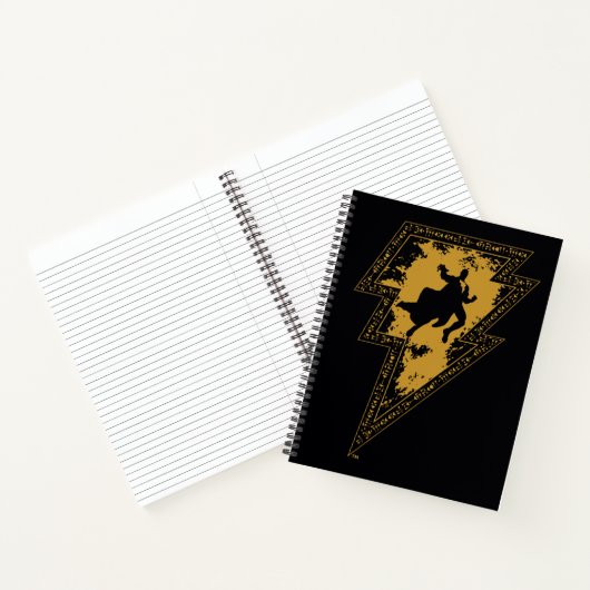 Black Adam Distress Lightning Bolt Notitieboek (Binnen)