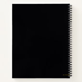 Black Adam Distress Lightning Bolt Notitieboek (Achterkant)