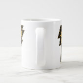 Black Adam Distressed Lightning Bolt Graphic Extra Grote Beker (Achterkant)