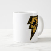 Black Adam Distressed Lightning Bolt Graphic Extra Grote Beker (Voorkant rechts)