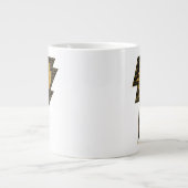 Black Adam Distressed Lightning Bolt Graphic Extra Grote Beker (Voorkant)