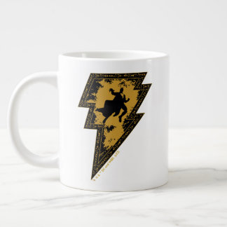 Black Adam Distressed Lightning Bolt Graphic Extra Grote Beker