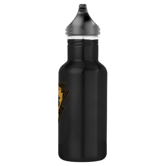 Black Adam Distressed Lightning Bolt Graphic Waterfles (Rechts)