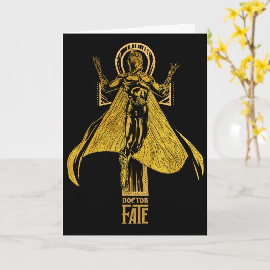 Black Adam | Doctor Fate Character Graphic Kaart (Gele Bloem)