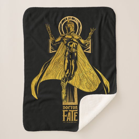 Black Adam | Doctor Fate Character Graphic Sherpa Deken (Voorkant)