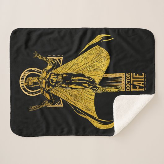 Black Adam | Doctor Fate Character Graphic Sherpa Deken (Voorkant (horizontaal))