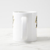 Black Adam Grey en Gold Lightning Graphic Extra Grote Beker (Achterkant)