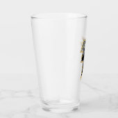 Black Adam Grey en Gold Lightning Graphic Glas (Rechts)