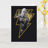 Black Adam Grey en Gold Lightning Graphic Kaart (Gele Bloem)