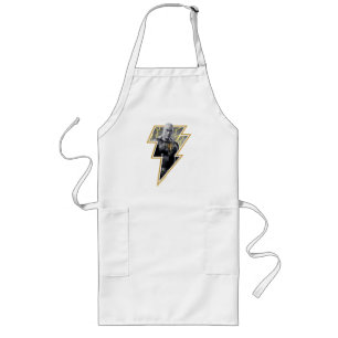 Black Adam Grey en Gold Lightning Graphic Lang Schort