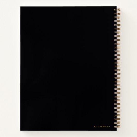 Black Adam Grey en Gold Lightning Graphic Notitieboek (Achterkant)