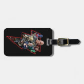 Black Adam Group Lightning Graphic Bagagelabel (Voorkant horizontaal)