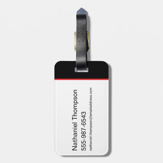 Black Adam Group Lightning Graphic Bagagelabel (Achterkant verticaal)