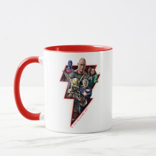 Black Adam Group Lightning Graphic Mok (Links)