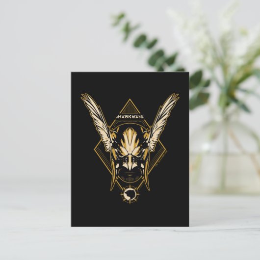 Black Adam | Hawkman Helmet Graphic Briefkaart (Staand voorkant)