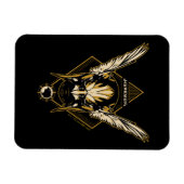 Black Adam Hawkman Helmet Graphic Magneet (Horizontaal)