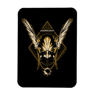 Black Adam Hawkman Helmet Graphic Magneet