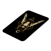 Black Adam Hawkman Helmet Graphic Magneet (Linkerzijde)