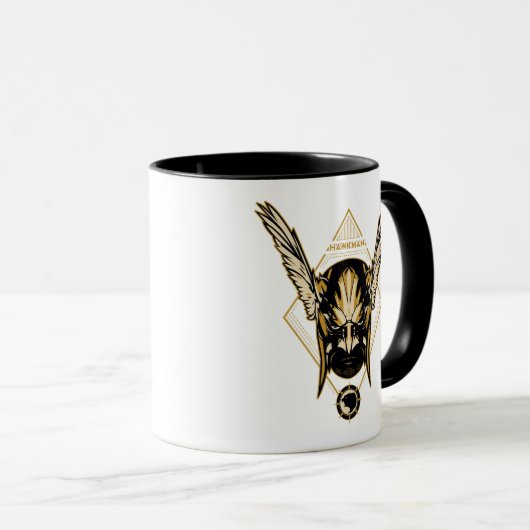 Black Adam | Hawkman Helmet Graphic Mok (Voorkant rechts)