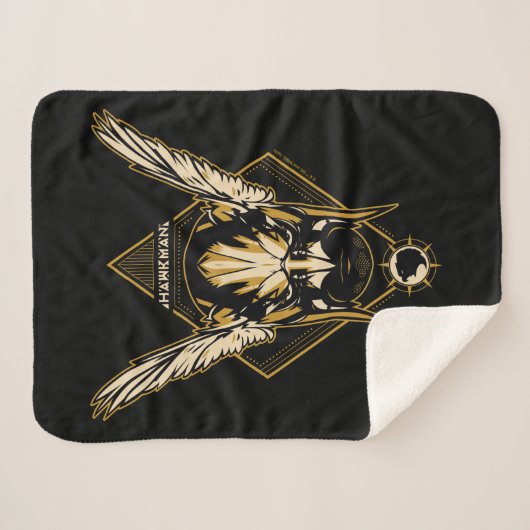 Black Adam | Hawkman Helmet Graphic Sherpa Deken (Voorkant (horizontaal))