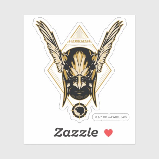 Black Adam Hawkman Helmet Graphic Sticker (Vel)