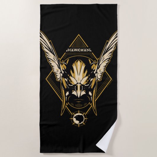 Black Adam | Hawkman Helmet Graphic Strandlaken (Voorkant)