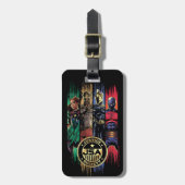 Black Adam Justice Society Heroes In Stripes Bagagelabel (Voorkant verticaal)