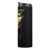 Black Adam Lightning Bolt Character Illustration Thermosbeker (Geroteerd rechts)