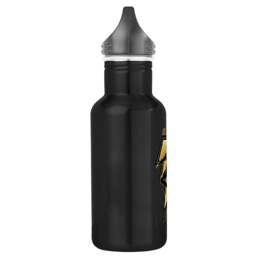 Black Adam Lightning Bolt Character Illustration Waterfles (Links)