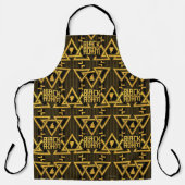 Black Adam Lightning Bolt Triangular Pattern Schort (Voorkant)