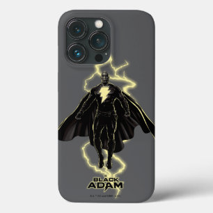 Black Adam Lightning Silhouette Graphic iPhone 13 Pro Hoesje