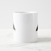Black Adam Lightning Silhouette Graphic Extra Grote Beker (Voorkant)
