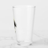 Black Adam Lightning Silhouette Graphic Glas (Links)
