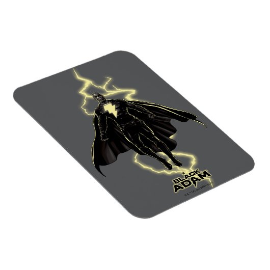 Black Adam Lightning Silhouette Graphic Magneet (Rechterzijde)