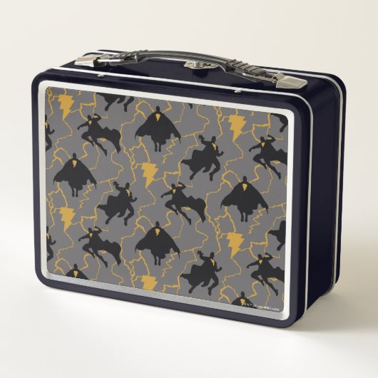 Black Adam Lightning Silhouette Pattern (Achterkant)