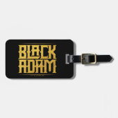 Black Adam Stacked Name Graphic Bagagelabel (Voorkant horizontaal)