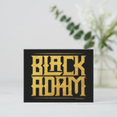 Black Adam Stacked Name Graphic Briefkaart (Staand voorkant)