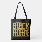 Black Adam Stacked Name Graphic Draagtas (Achterkant)