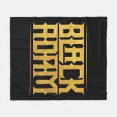 Black Adam Stacked Name Graphic Fleece Deken (Voorkant (Horizontaal))