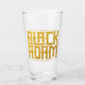 Black Adam Stacked Name Graphic Glas (Voorkant)