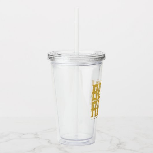 Black Adam Stapelde naam Grafisch Acryl Drinkbeker (Rechts)