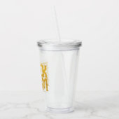 Black Adam Stapelde naam Grafisch Acryl Drinkbeker (Links)