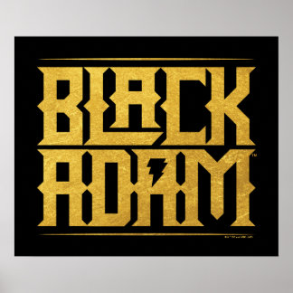 Black Adam Stapelde naam Grafisch Poster